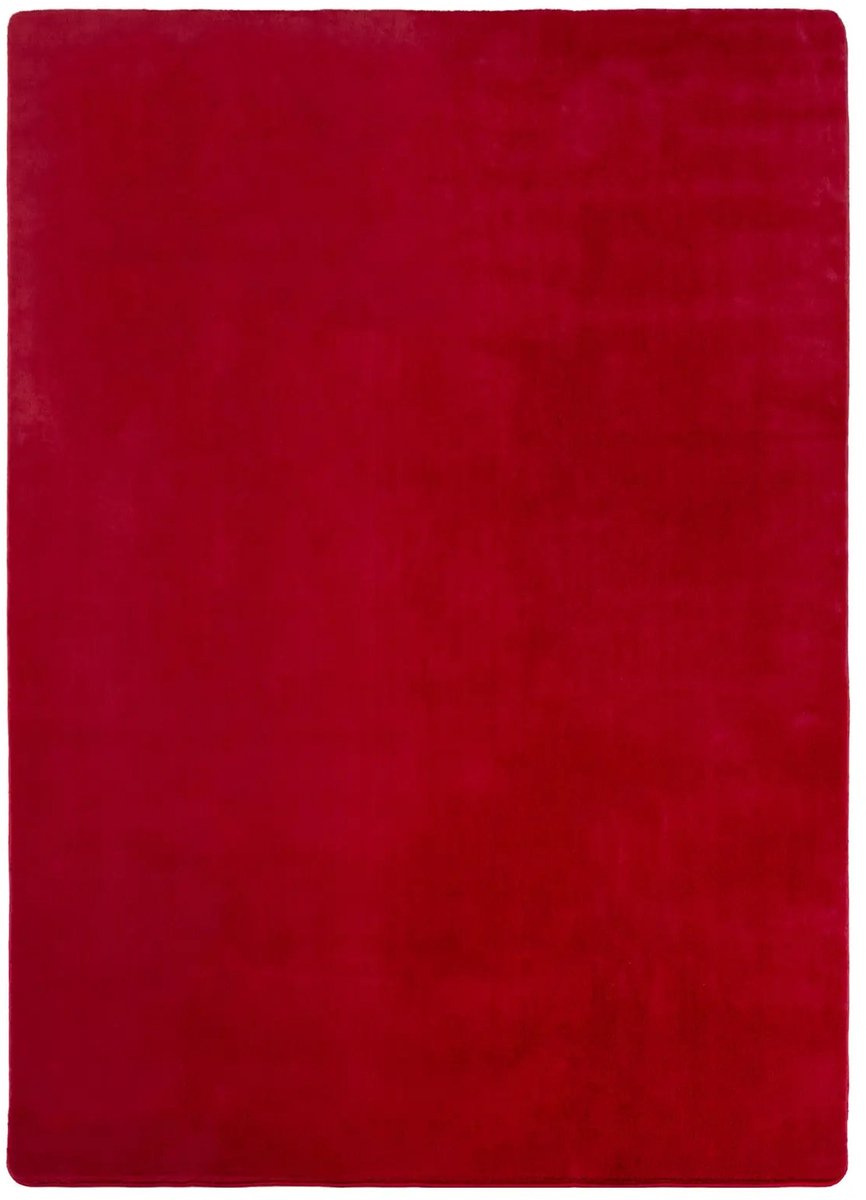 Dutch XXL Wasbaar Vloerkleed | Tapijt | Joy | Uni | Rood | 60x100 cm