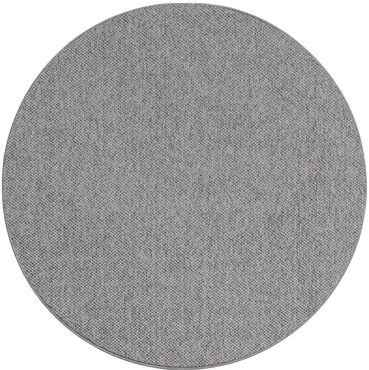 Dutch XXL Rond Effen Vloerkleed | Tapijt | Helix | Ribbels | Zilver | 200x200 cm