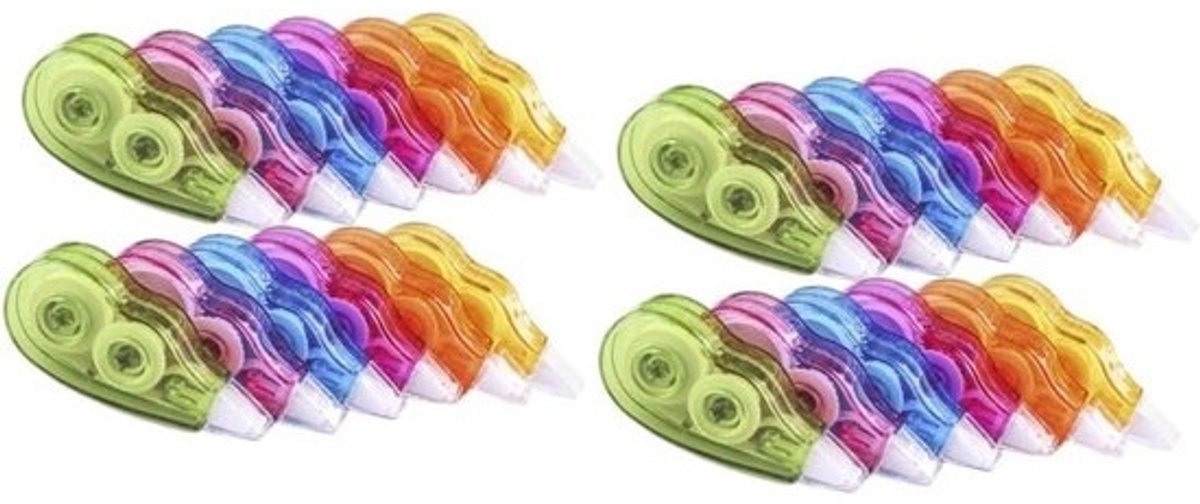 Correctietape Set - Witte Tape Roller - Fouten Corrigeren - Direct Overschrijfbaar - 8.3 x 3 x 3 cm - Wit
