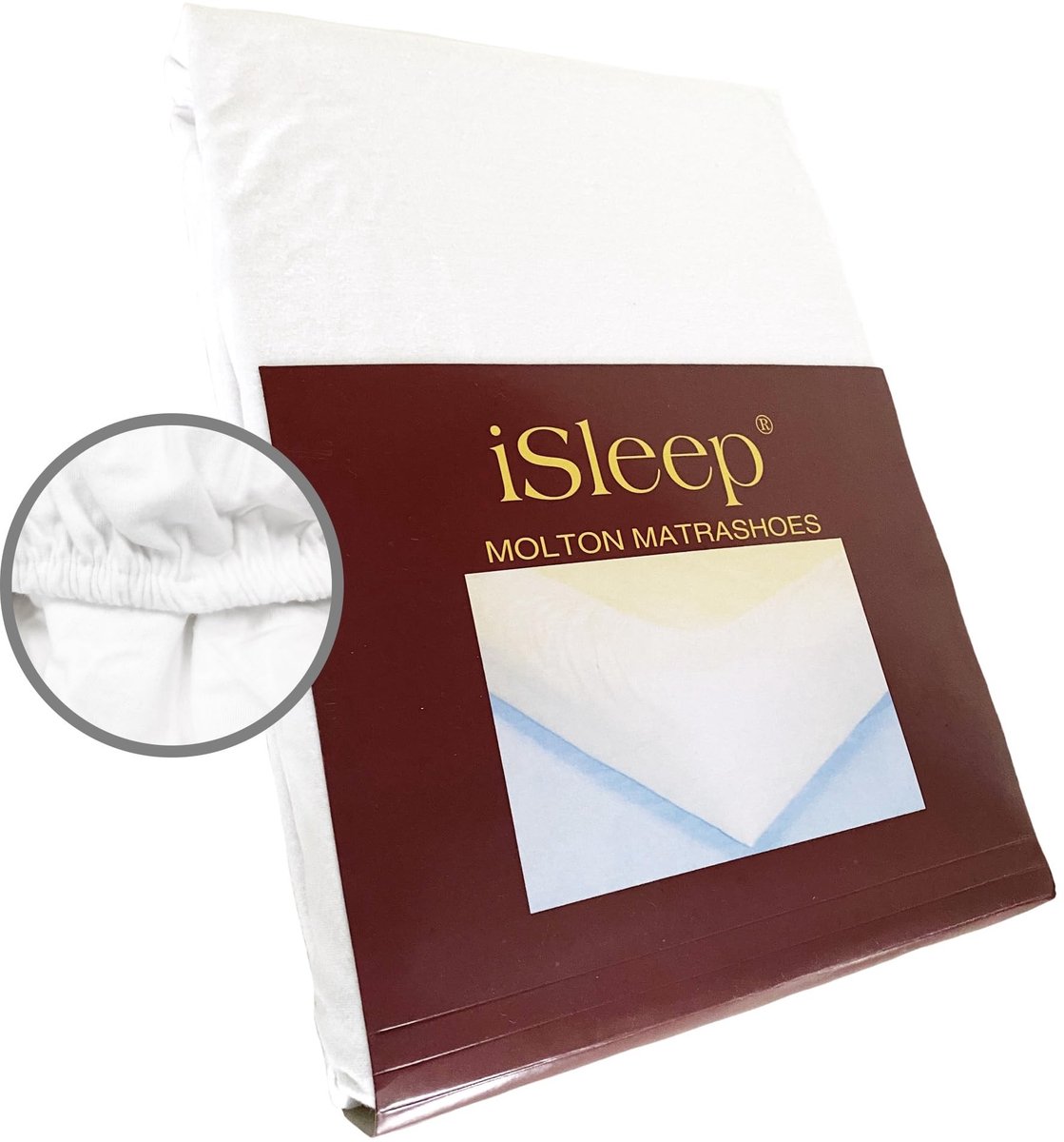 Molton Hoeslaken 200x200 cm - 100% Katoen