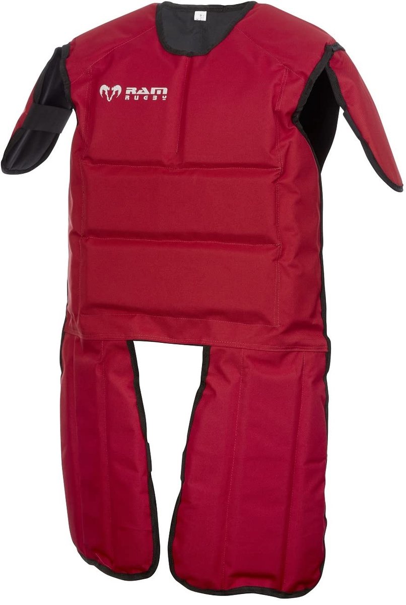 Rugby Tackle Suit - Bescherming voor training - Rood/Zwart