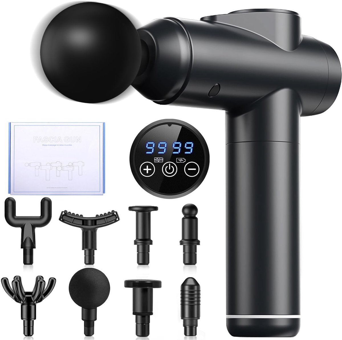 Massagepistool - 99 Snelheden en LCD Touchscreen voor Spierontspanning