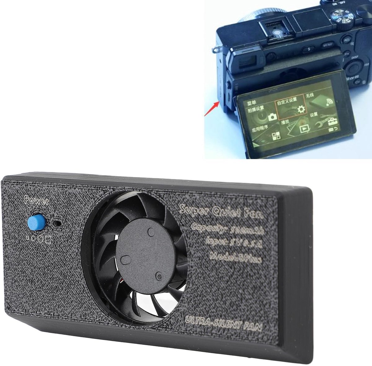 Camera Koelventilator - Voor A7M3 A7R4 A7RIII A7III A9II A6300 A6400 A6600 A6500 RX100 XT4