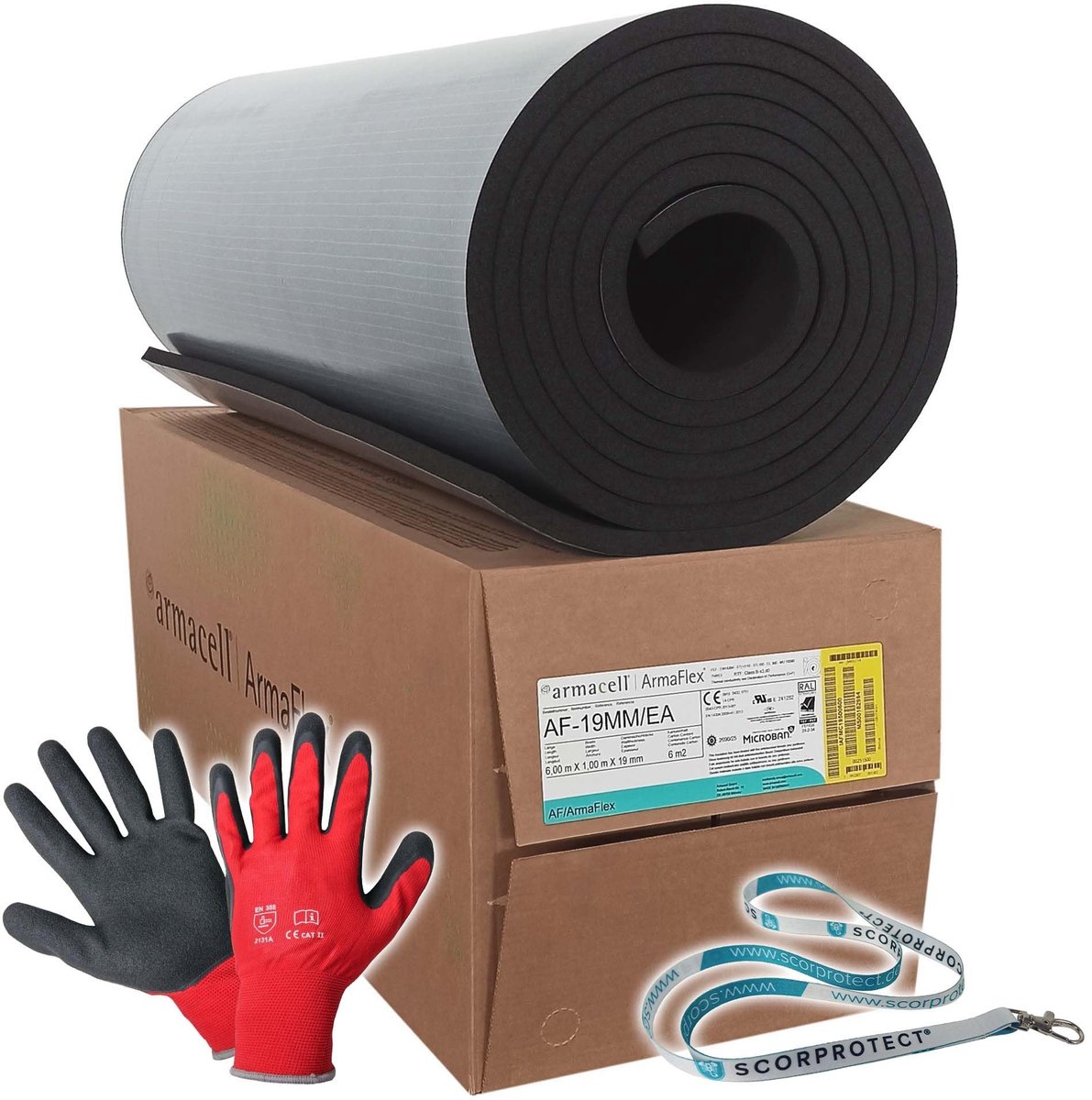 Armaflex AF Rubberplaten - Zelfklevend - 19 mm Dikte - 6 m²