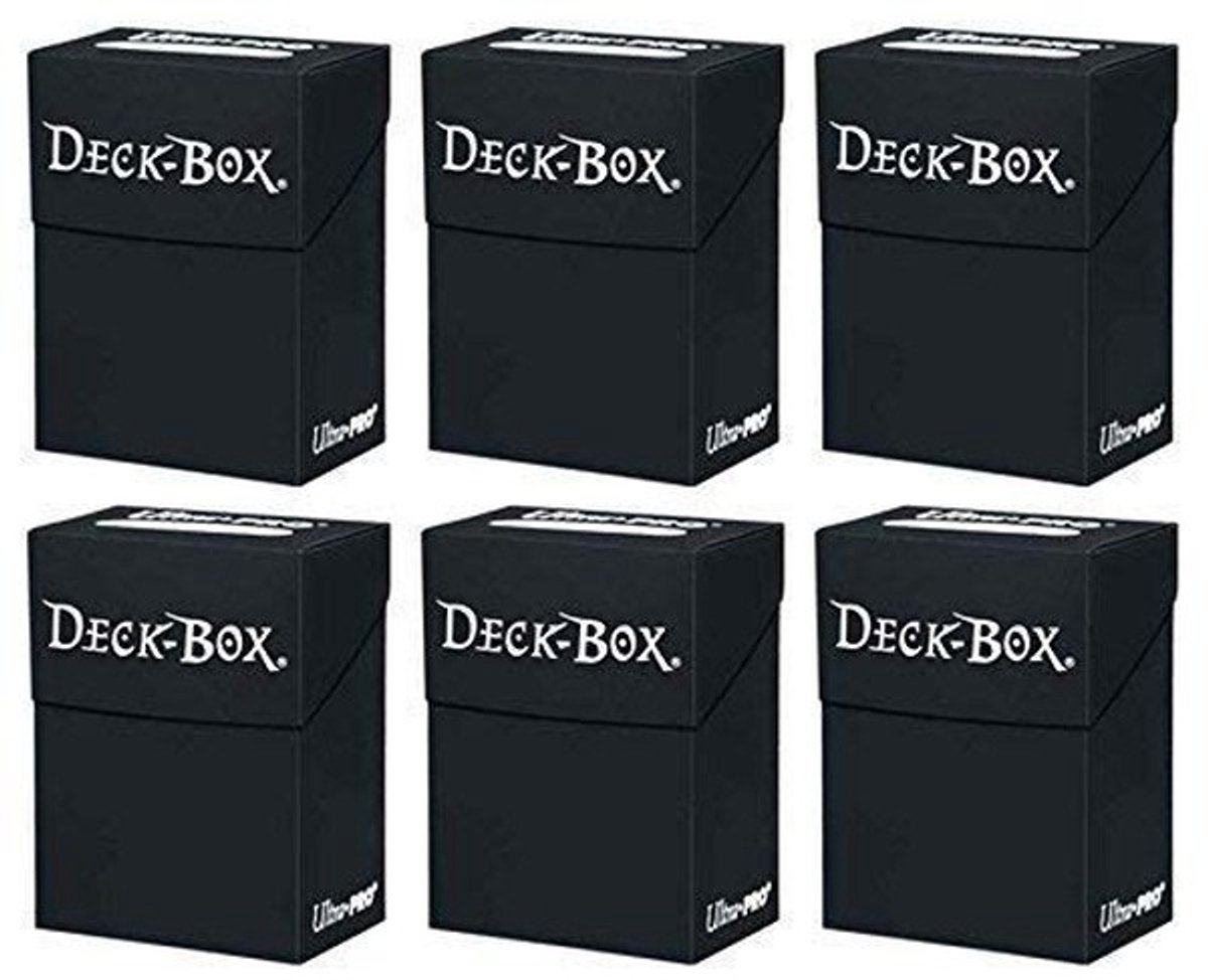 Deck Box Set - 6 Stuks Zwart