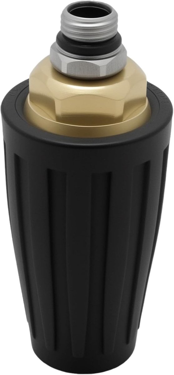 Universeel roterend turbomondstuk voor hogedrukreiniger tot 4000 psi, 1/4 inch aansluiting, ideaal voor schoonmaakaccessoires