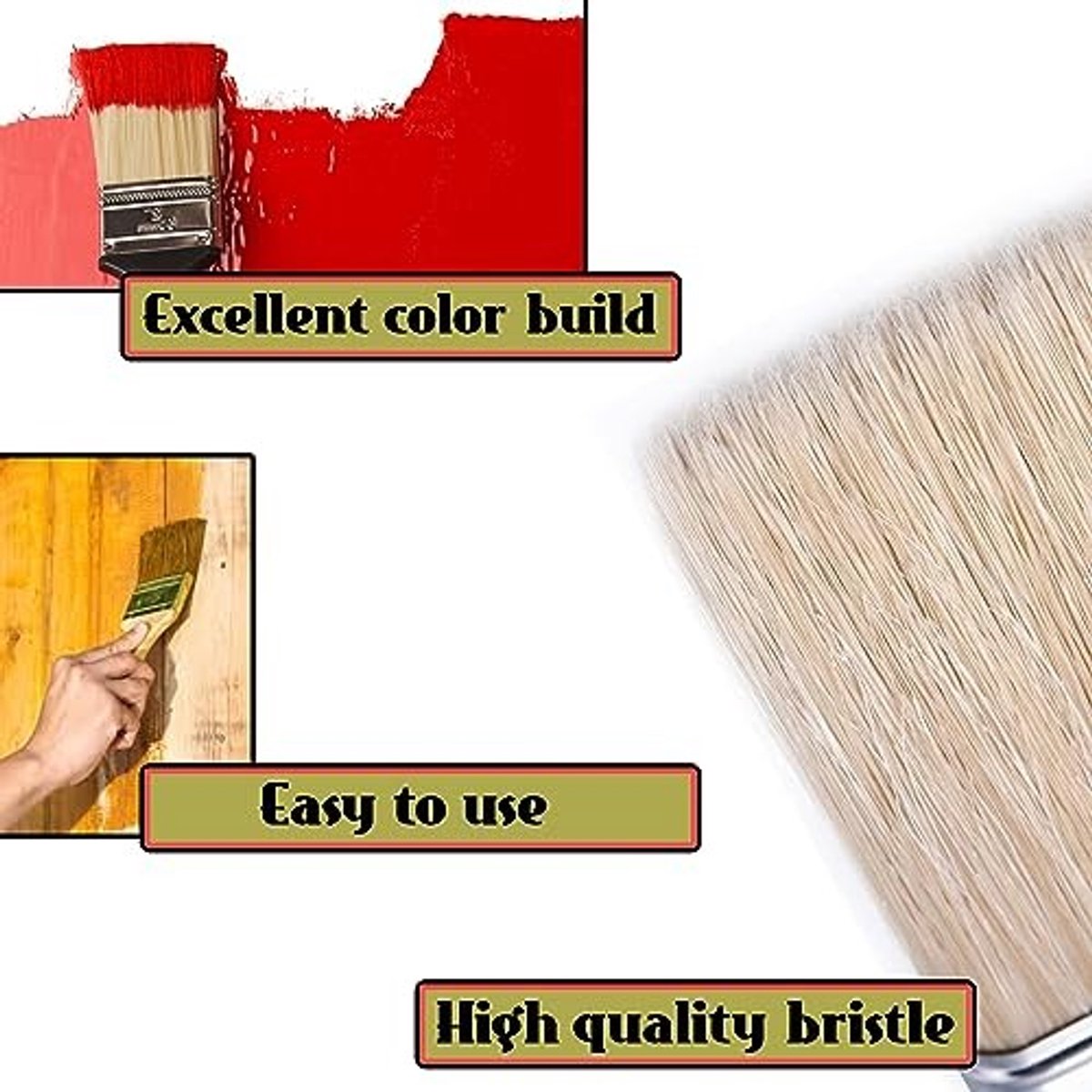 Professionele kwasten - 3 blonde haren, 20 mm