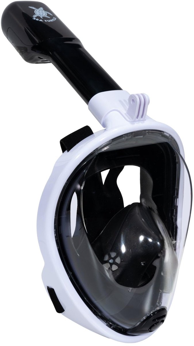 Snorkelmasker Volledige Gezicht - Wit/Zwart - S/M