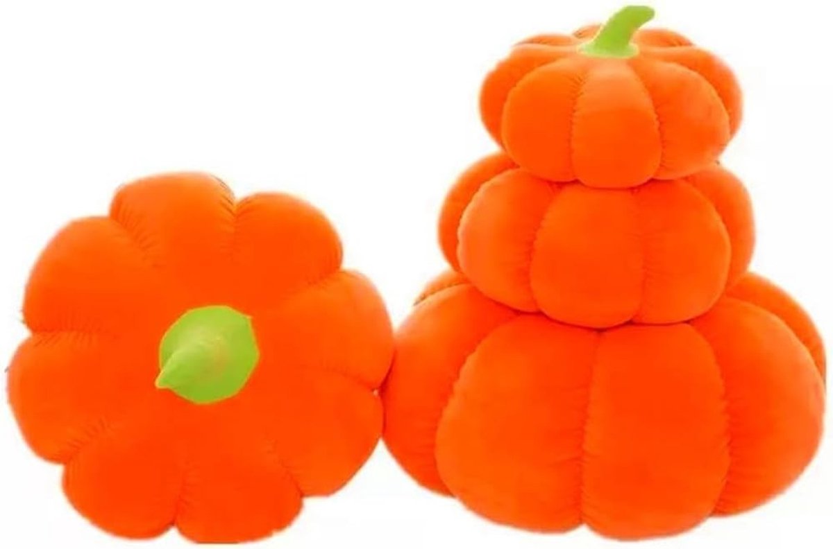 Pluche Pompoen Kussen - 20 cm