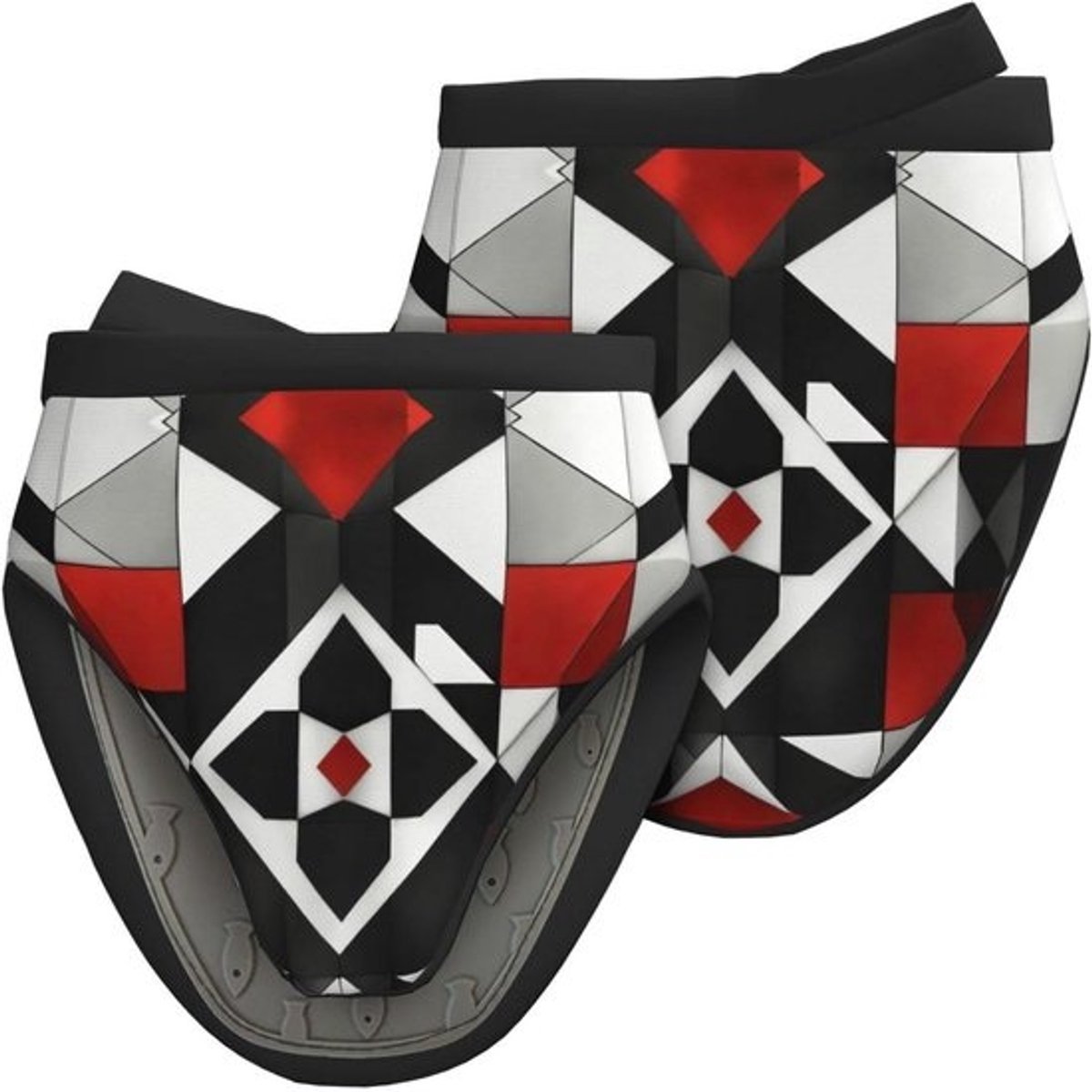 Ovenwanten Set - Siliconen Handschoenen - Keuken Gebruik - Hittebestendig tot 260°C - 159 x 159 cm - Abstract Geometrisch