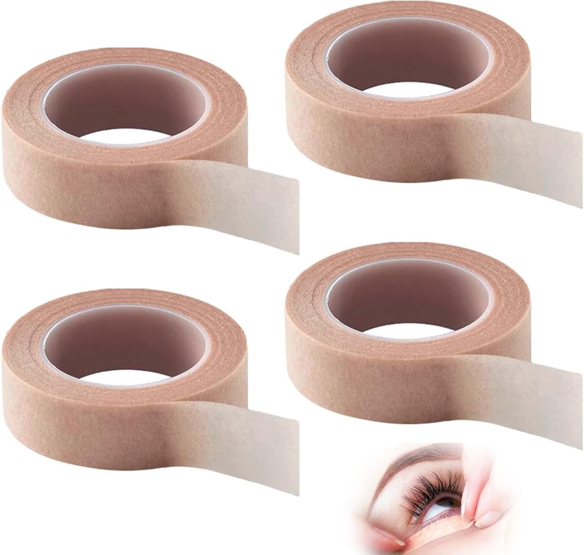 Adhesieve Microporeuze Tape, Ademend en Flexibel, 1.2 cm x 9.14 m, Geschikt voor Sport en Wimperextensions, Huidvriendelijk en Niet-geweven Bandage