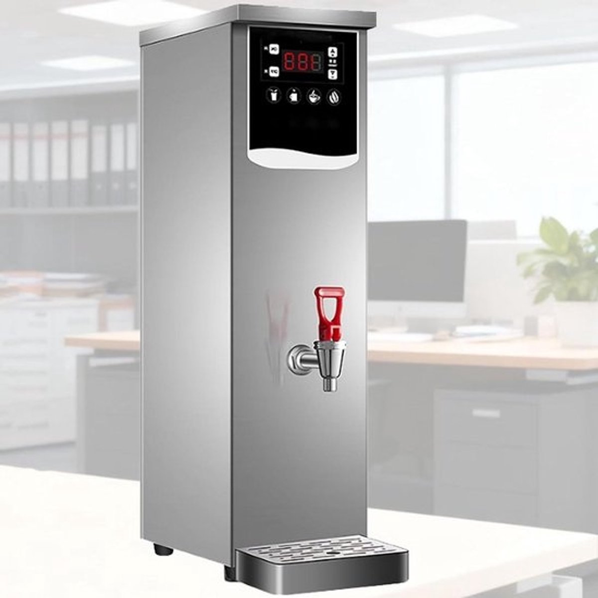 Elektrische Warmwaterdispenser - Waterkoker Urn - Dranken Bereiden - Drielaags Isolatieontwerp - Niet gespecificeerd - Zilver