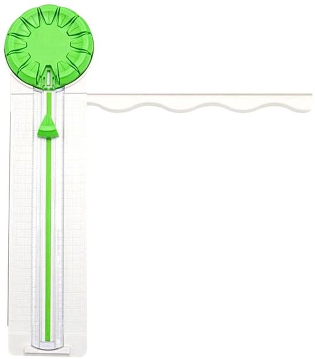 Papiersnijder - Papier Snijmachine Etikettensnijder - Scrapbooking Kaarten Maken - 12 Patroon Opties - 46.6 x 12.2 cm - Meerkleurig