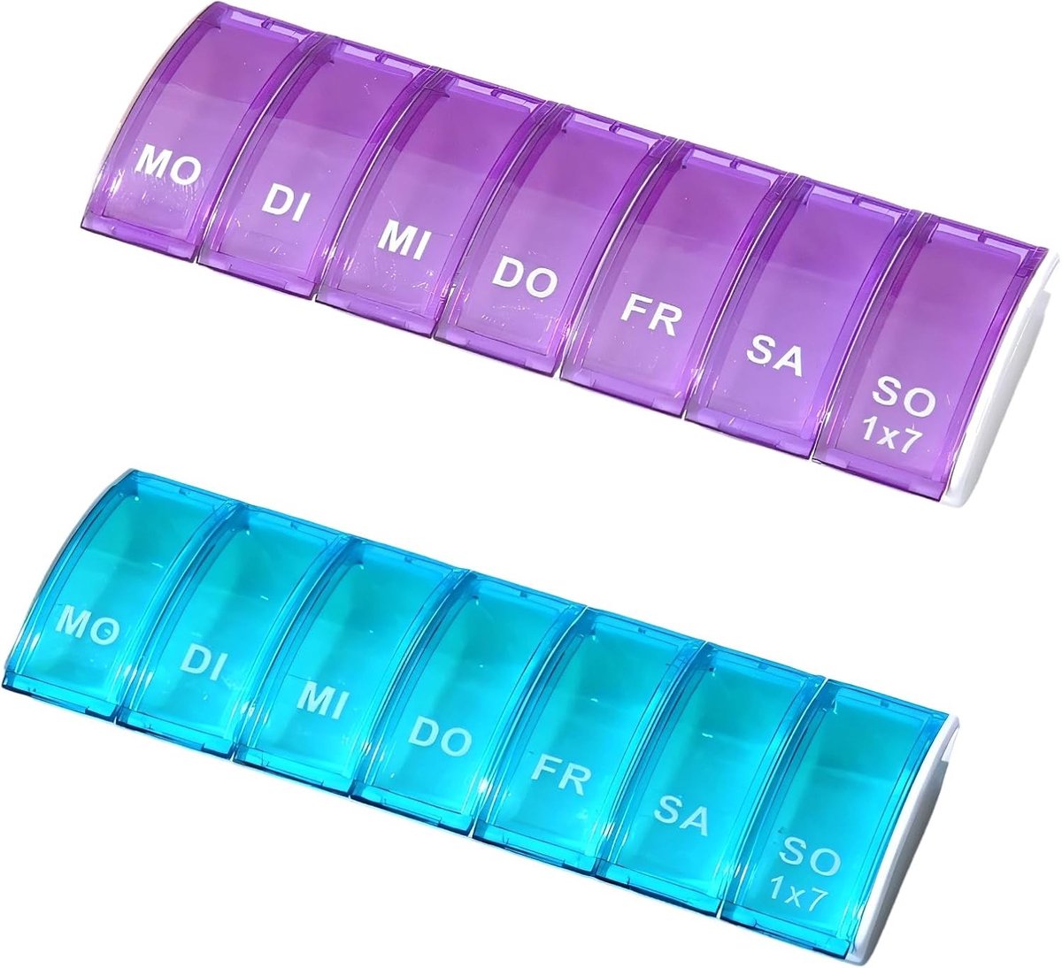 Compacte 7 Dagen Pillendoos - Ideaal voor Medicijnen, Voedingssupplementen en Vitaminen, Perfect voor Dagelijks Gebruik en Reizen