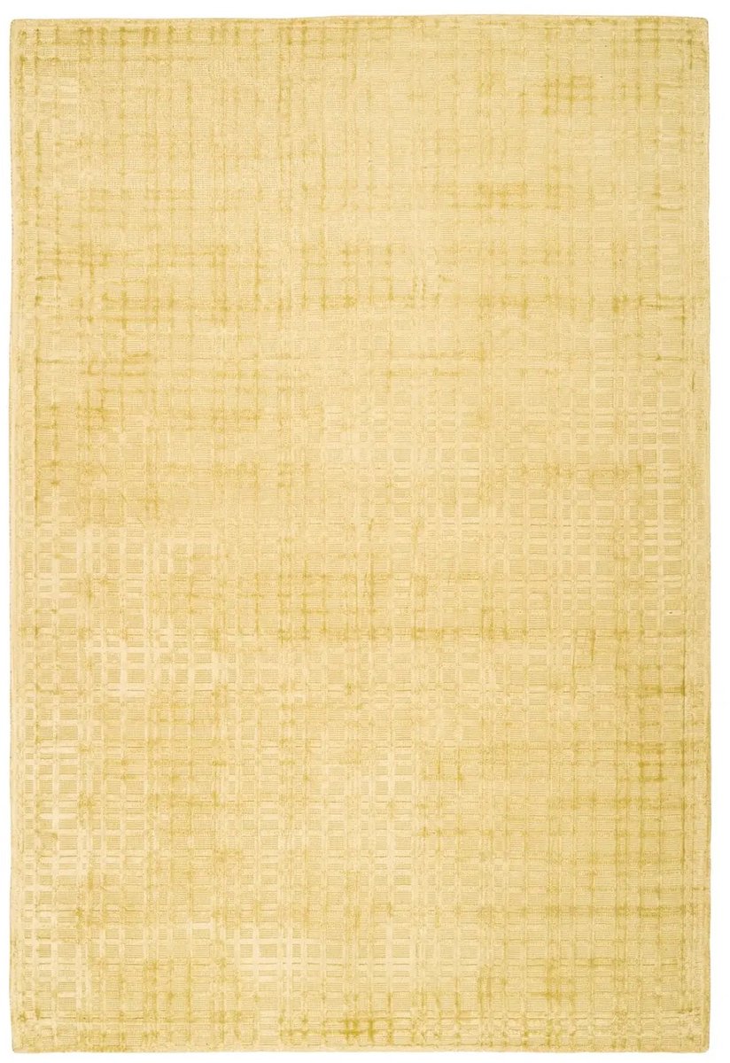 Dutch XXL Laagpolig Vloerkleed | Tapijt | Karma | Blokken | Goud | 160x230 cm