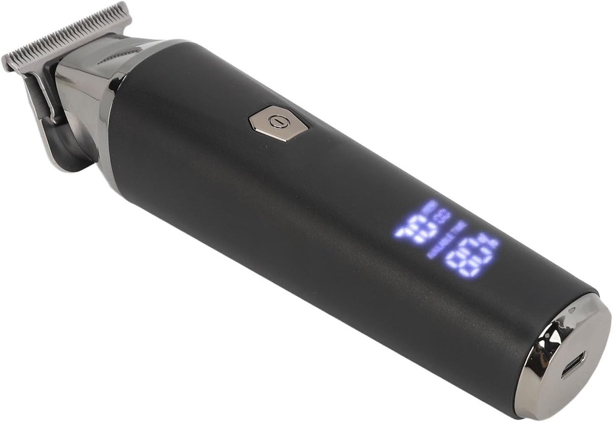 Draadloze Haartrimmer Set met LCD Scherm voor Professionele Kapsels, Krachtige Motor en Eenvoudig Opladen