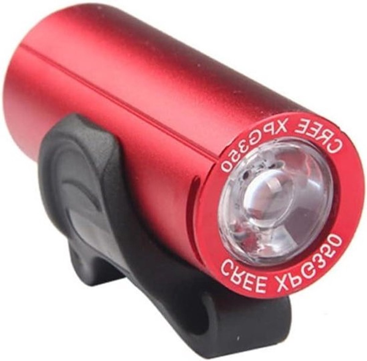 Fietslamp Oplaadbaar - Fietsverlichting Voor - Veilig Fietsen - 300 Lumen - 1200 mAh - Rood
