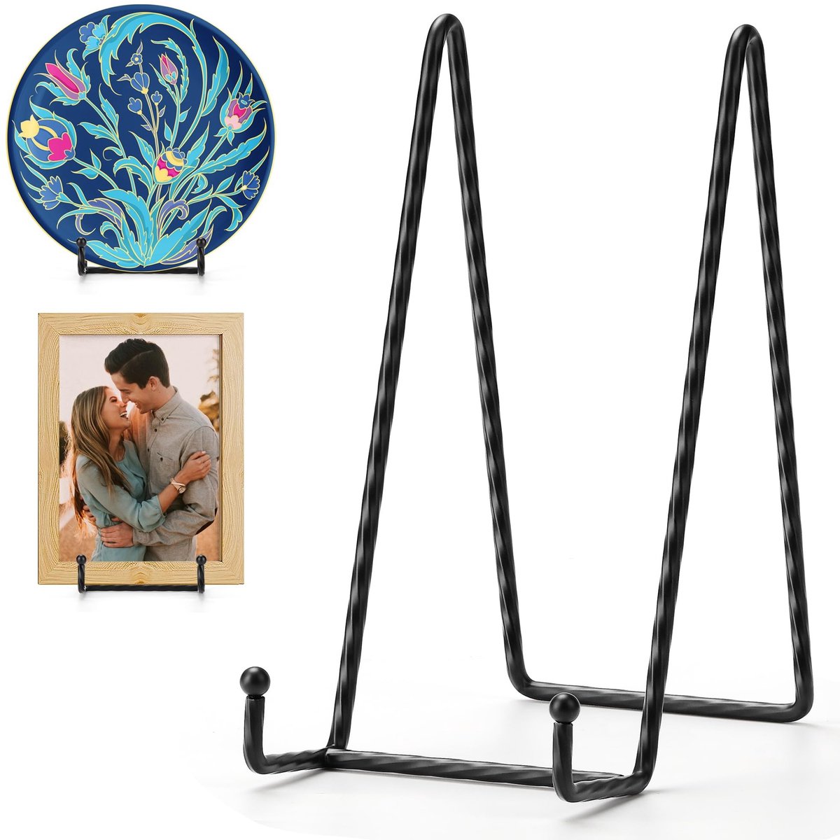 Plaatstandaards voor display - 8 inch - Zwart