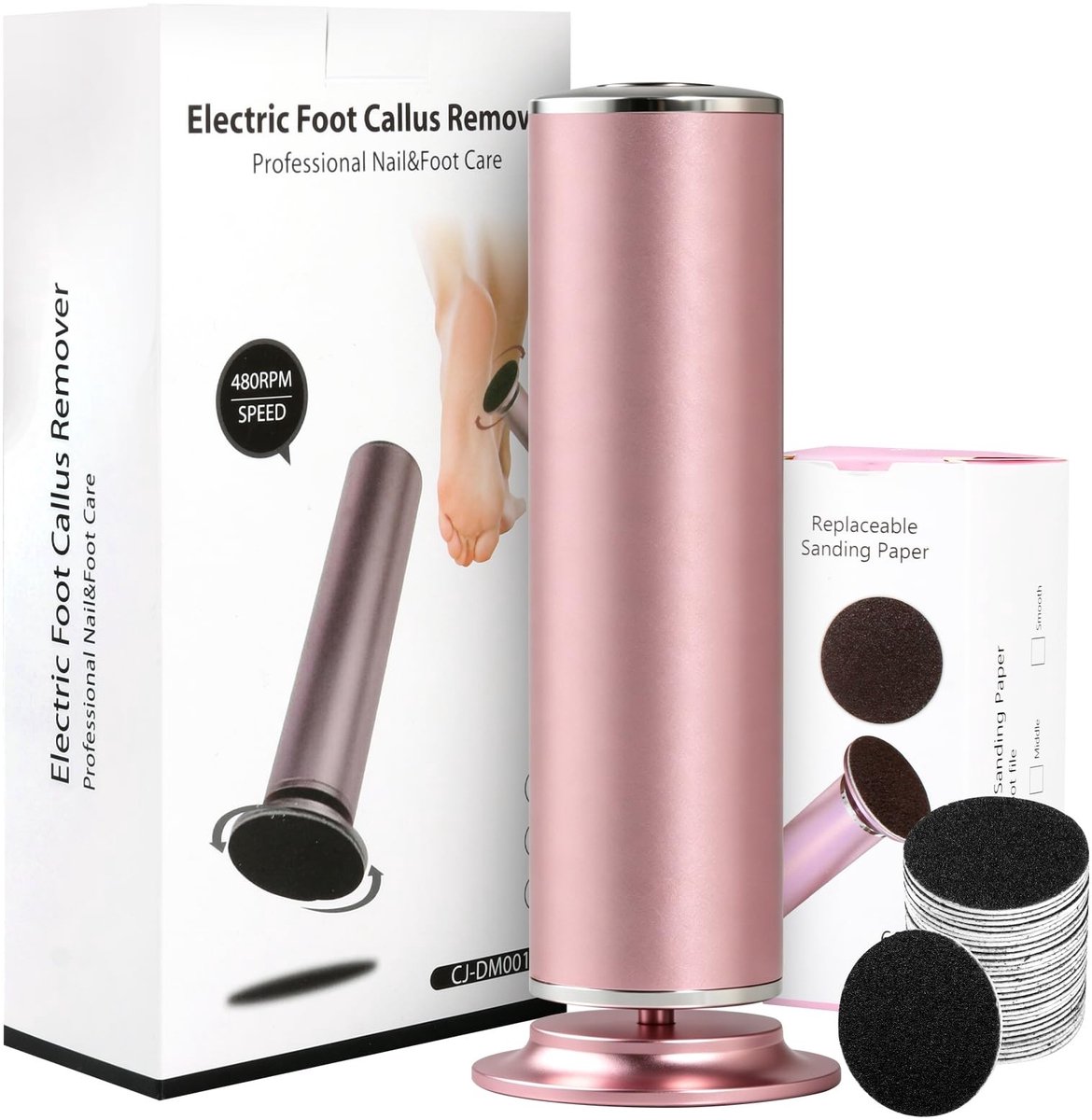 Elektrische Voetvijl - Oplaadbaar en Waterproof - Roze