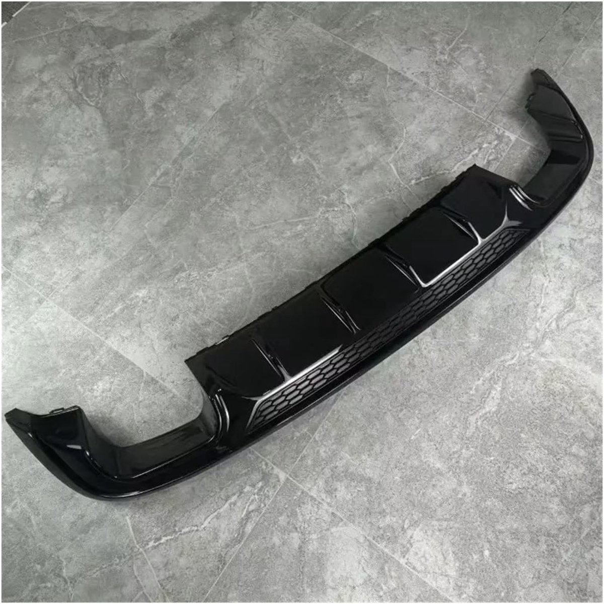 Achterbumper Spoiler Diffuser voor A3 Sportback 2016-2020 - Glanzend Zwart