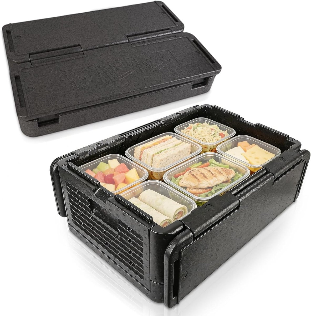 Isolerende Voedseltransportdoos, Thermische Voedselbox, 60 Liter, Grote Capaciteit, Ideaal voor Catering en Evenementen