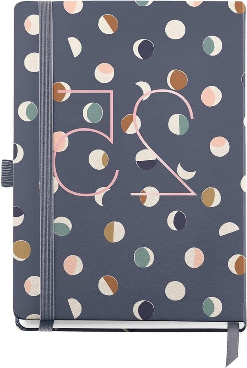 Kalender 2025 Jaarplanner - Dagplanner Agenda - Dagelijkse Organisatie - Drietalige Agenda - 122 x 168 mm - Moonlight
