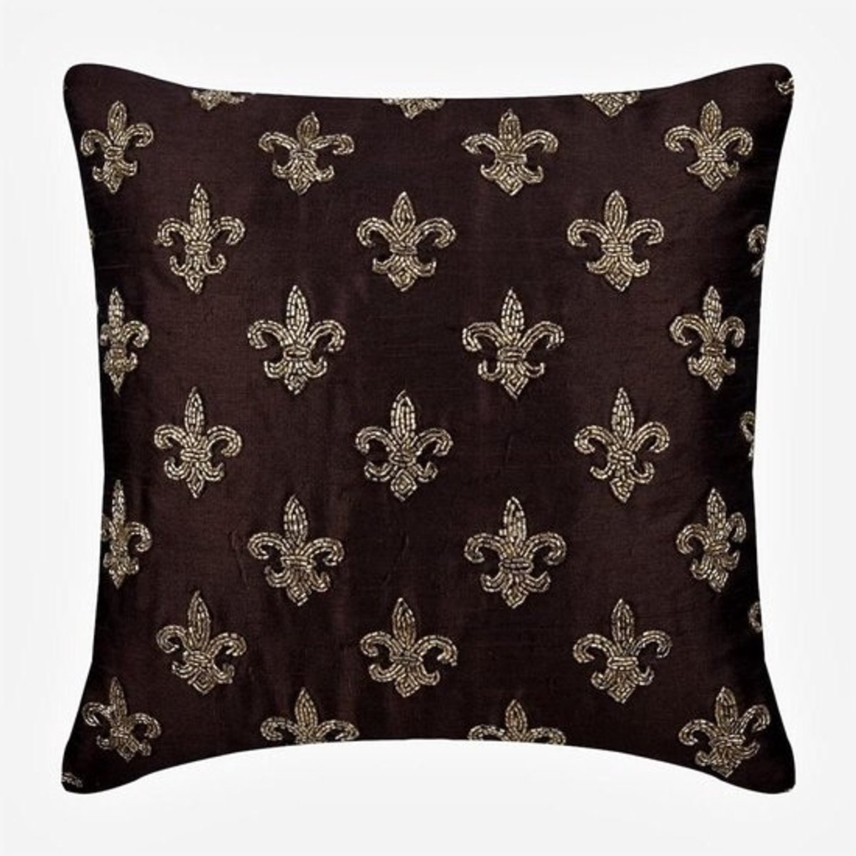 Decoratieve Kussenhoes - Sierkussenhoes Bank - Interieur Decoratie - 100% Handgemaakt - 50 x 50 cm - Bruin
