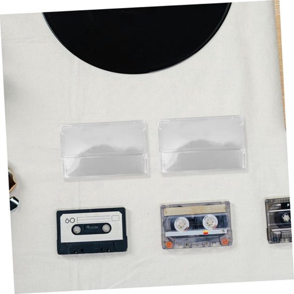 Cassettebanddozen - Opbergdozen - Muziek Collectie - Stevige Bescherming - 5 Stuks - Transparant
