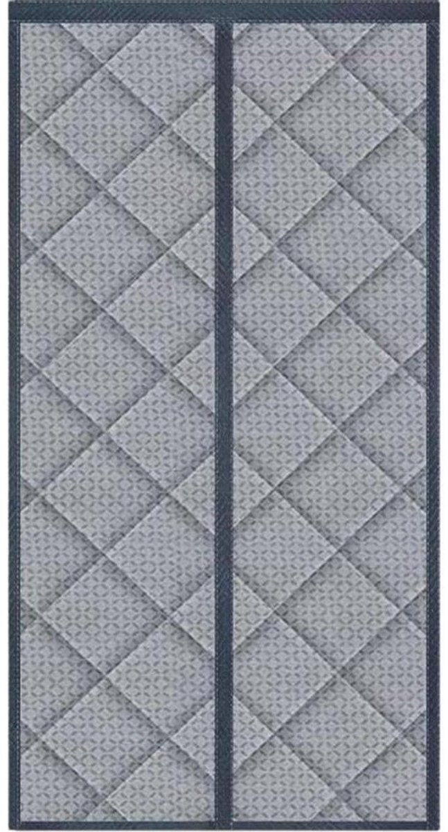 Deurgordijn Thermisch Geïsoleerd - Geluiddichte Dekens Koude Bescherming - Tocht Weren - Waterdichte Oxford Stof - 100x210cm - Grijs