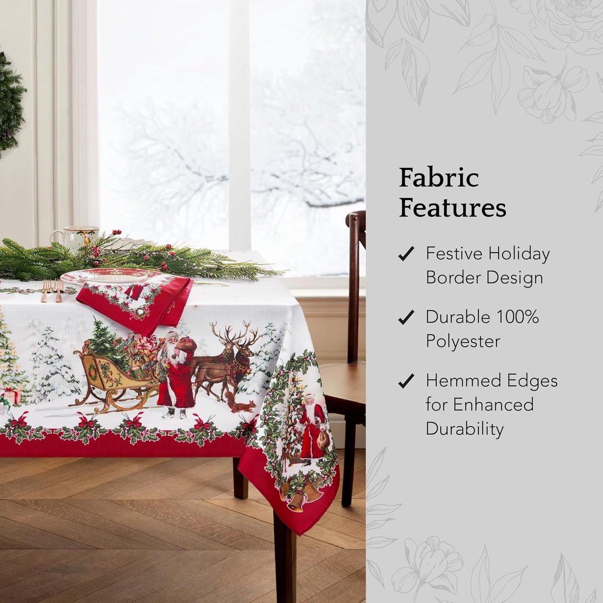 Tafelkleed Rechthoek - Feestelijk Kleed - Tafel Decoratie - Rimpelvrij Polyester - 152 x 366 cm - Meerkleurig