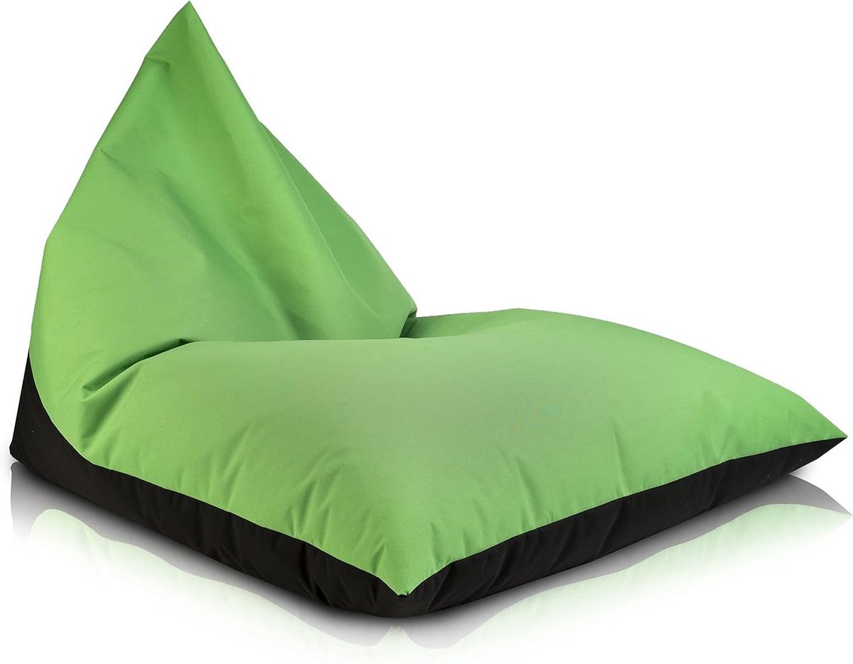 Zitzak Outdoor - Lounge Kussen - Tuin Ontspanning - Waterafstotend Materiaal - 85 x 127 cm - Zwart