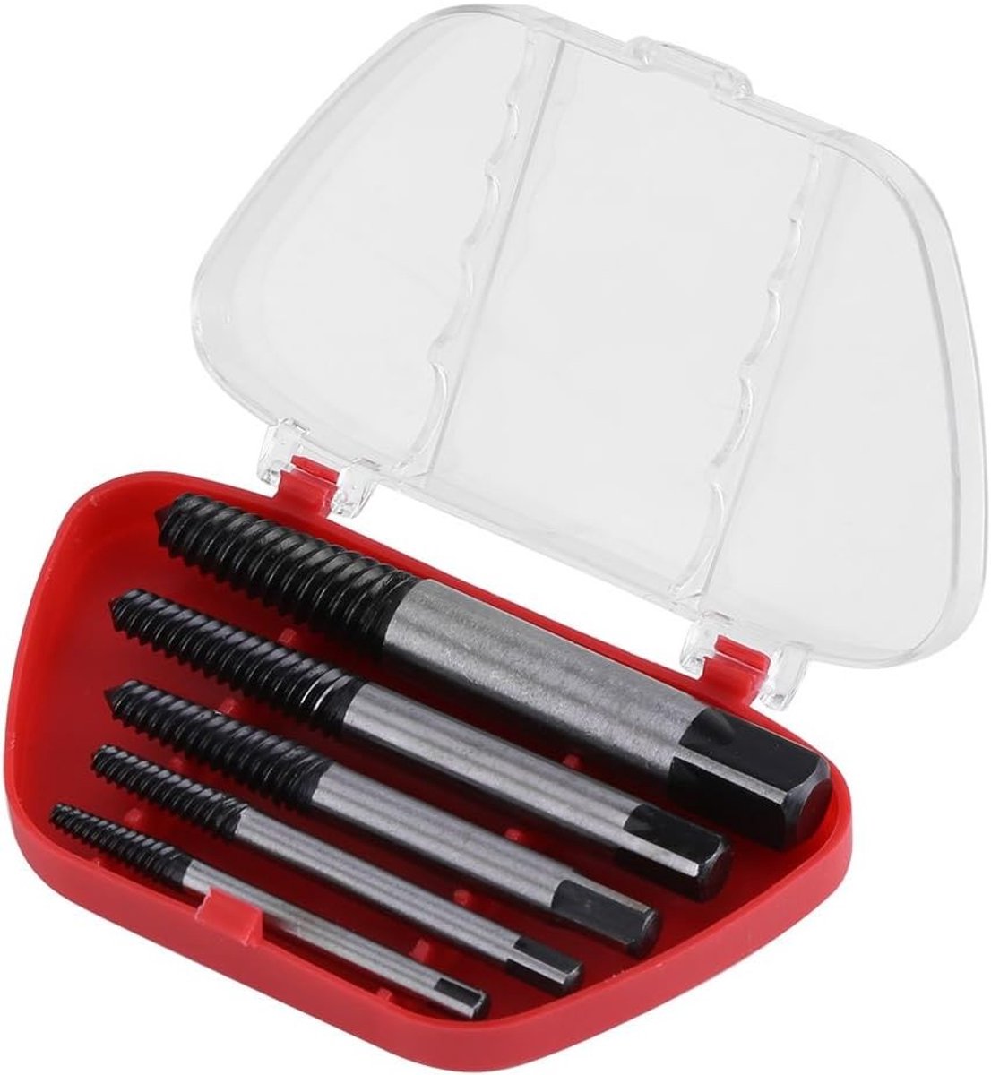 5 Stuks Schroef Extractor Set voor Beschadigde Schroeven - Eenvoudig Verwijderen van Draad en Bouten met Opbergdoos