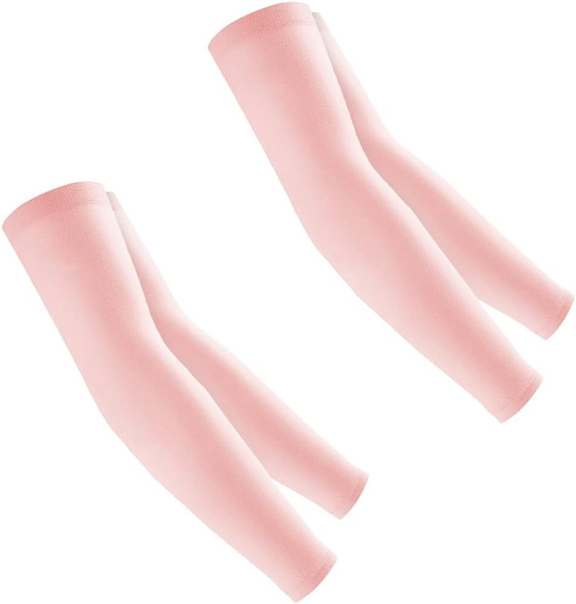 Pack van 2 Arm Cuffs voor Fietsen, UV Bescherming, Antislip en Lichtgewicht, Ideaal voor Zomer en Fietstochten, Armwarmers en Beschermende Mouwen in Roze