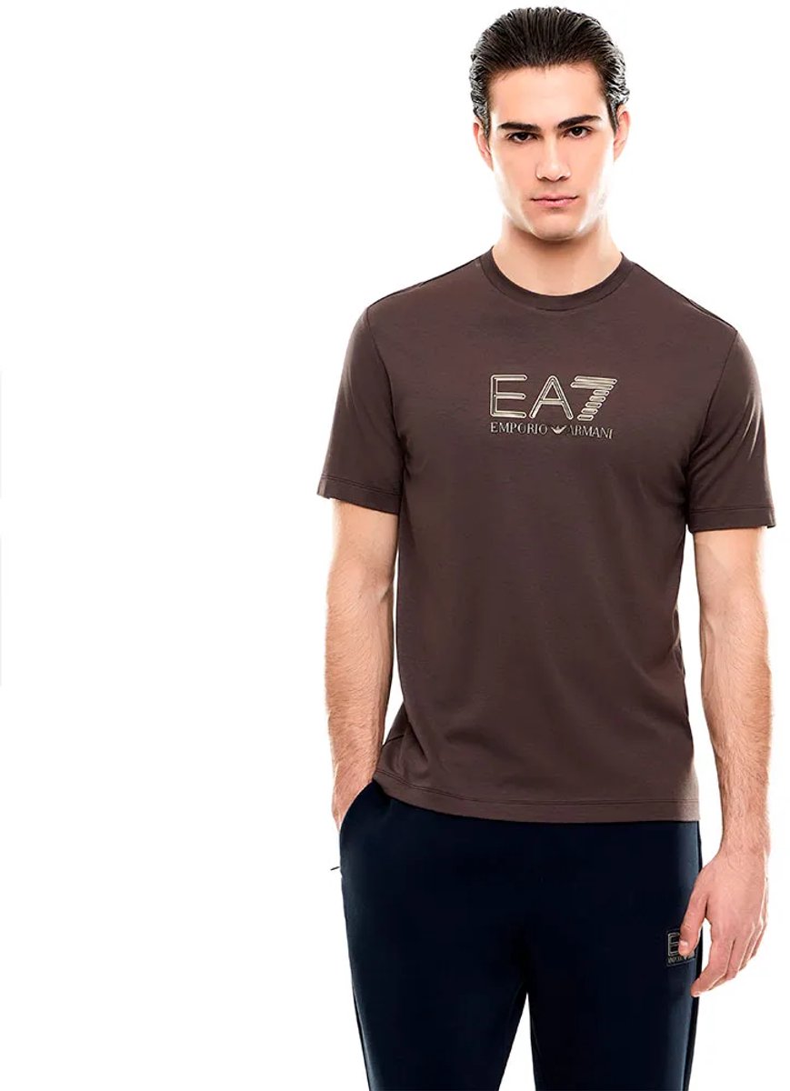 Ea7 Emporio Armani 7m002239_af13739 T-shirt Met Korte Mouwen Bruin M Man