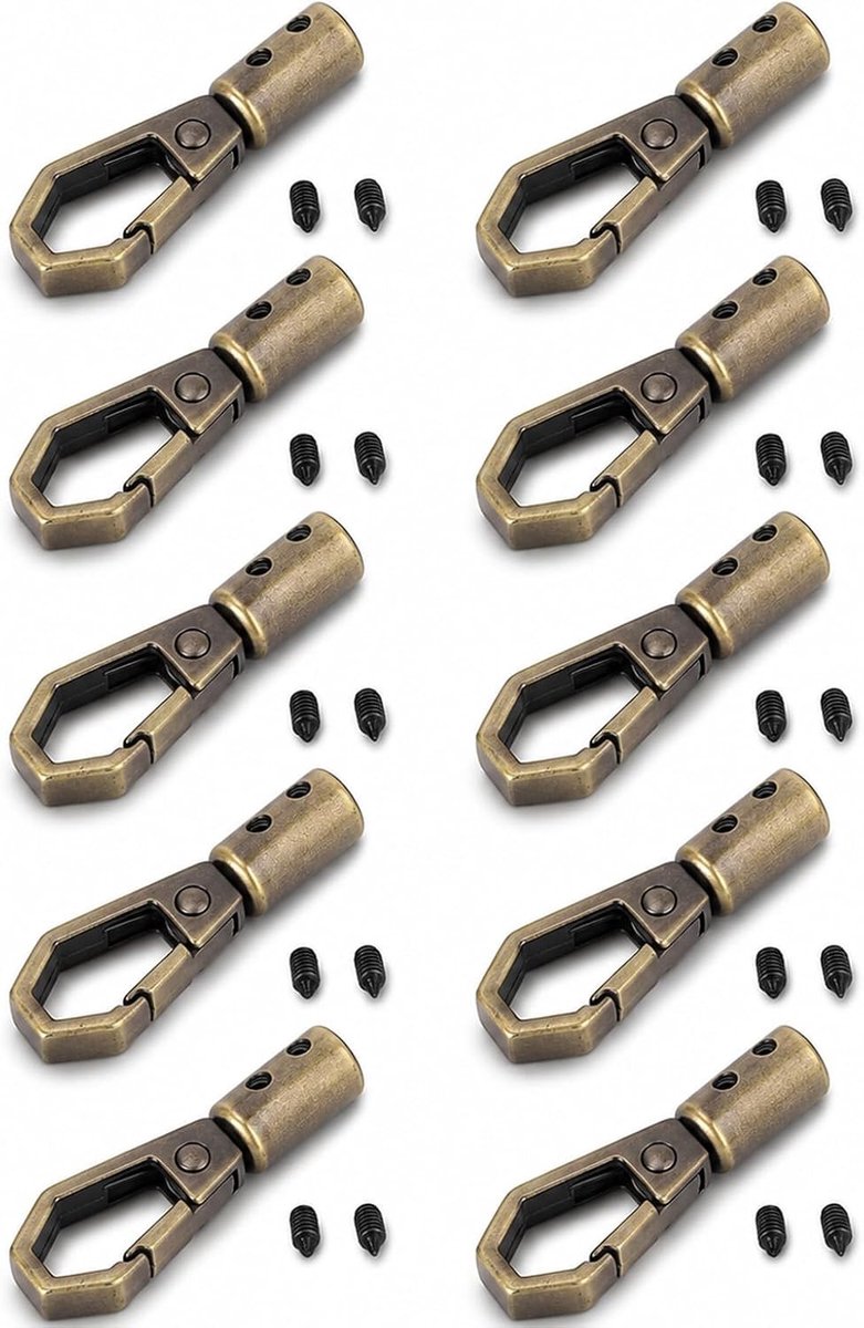10 stuks metalen koordstoppen met bel uiteinde voor drawstring touw en lanyard kleding in oude bronskleur