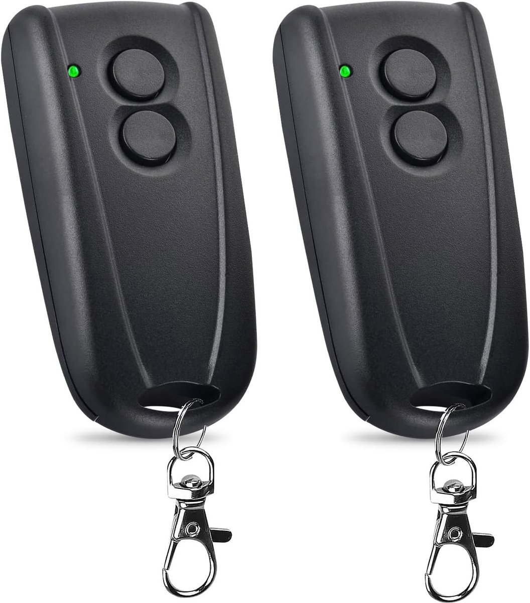 Set van 2 Garage Deuropeners 433.92 MHz - Draadloze Afstandsbediening en Handzender voor Ecostar RSE2 en RSC2 Modellen