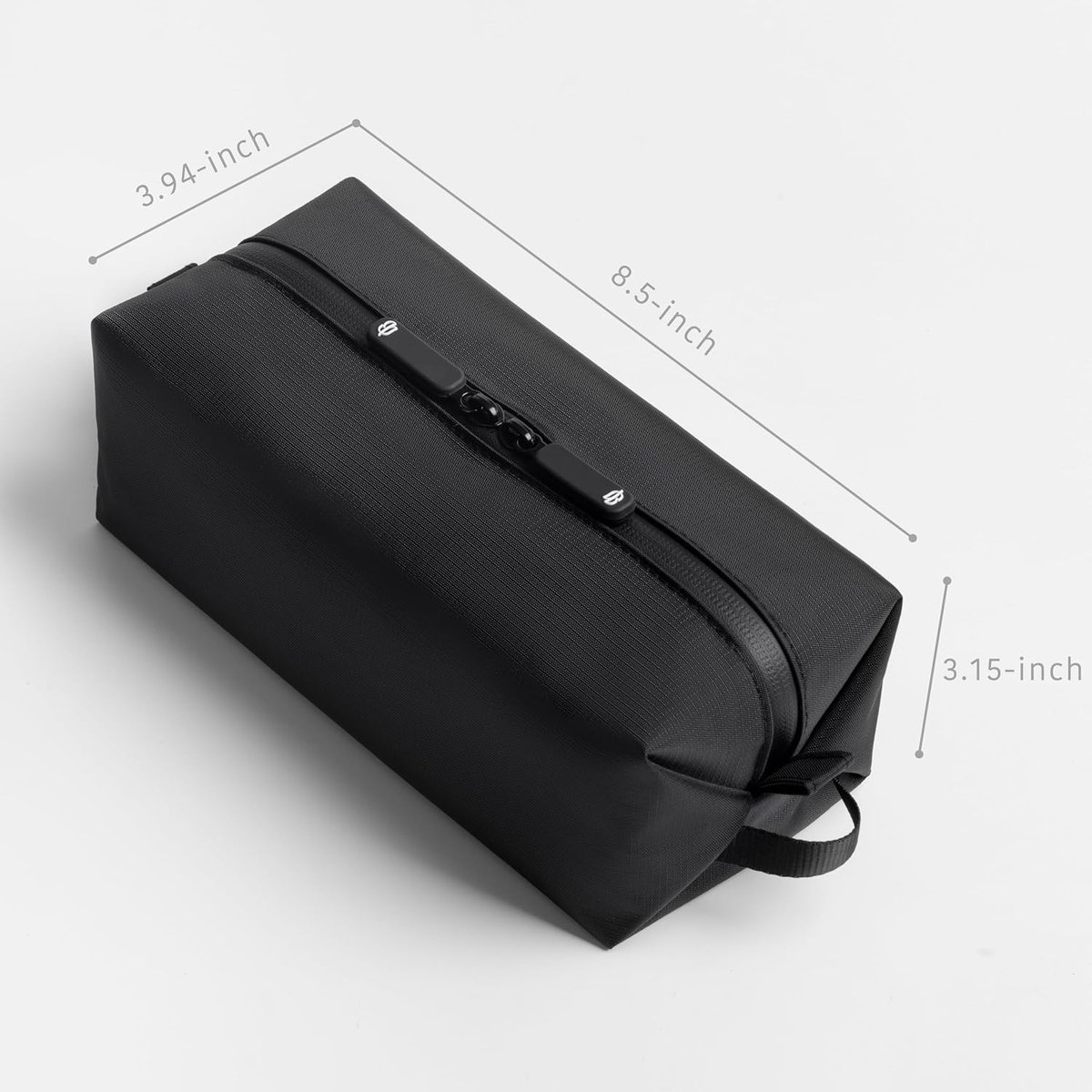 Thijox - Comfyable Kleine Toilettas voor Mannen, Slanke Mini Tandenborsteltas, Dopp Kit Tas, Waterdicht Nylon, Ideaal voor Reizen, Thuis, Cosmetica, A