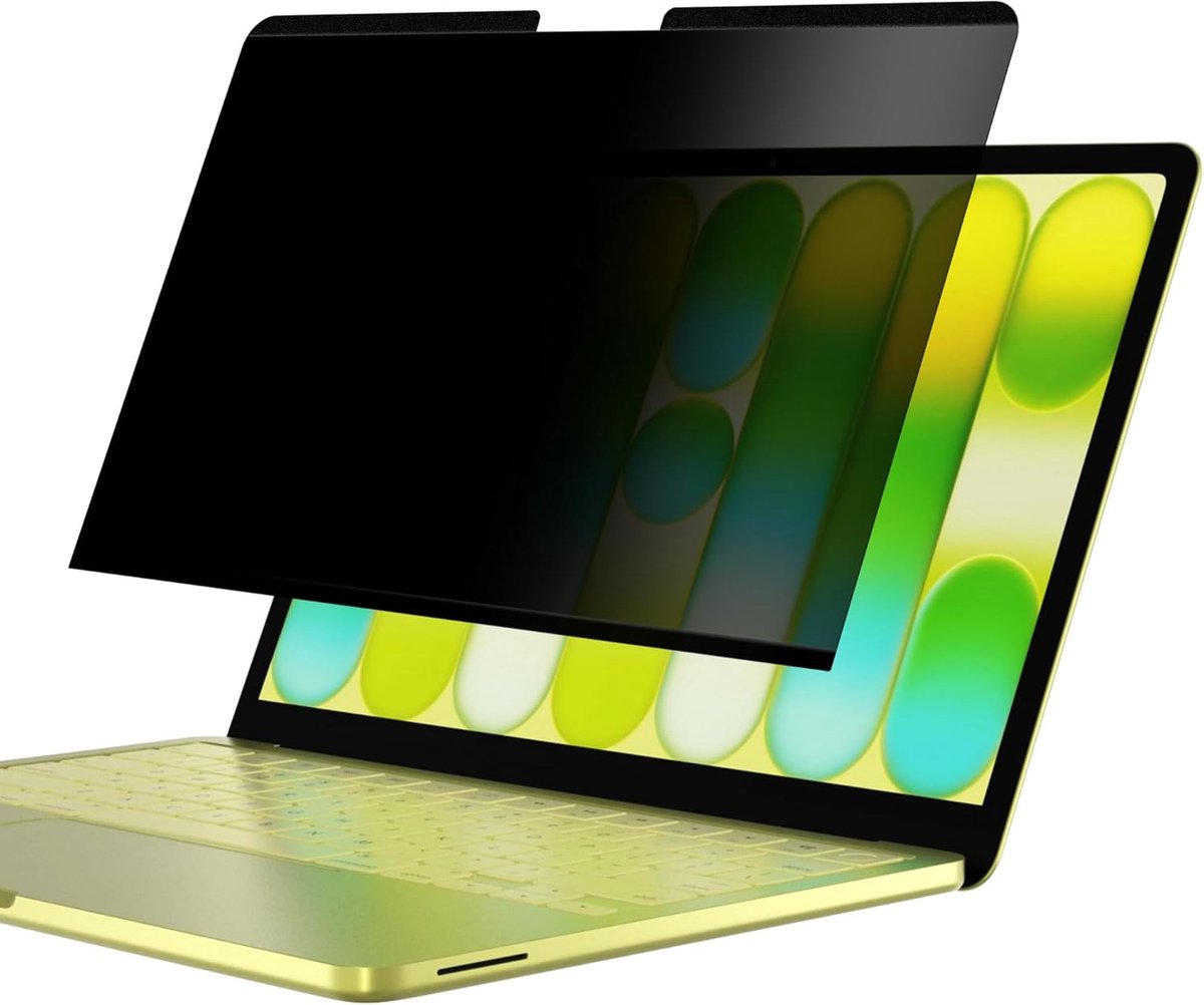 SnelShoppen - Magnetische Schermbeschermer voor MacBook Neo, Anti-glare, Krasbestendig, Verwijderbaar en Herbruikbaar, Privacybescherming met Document