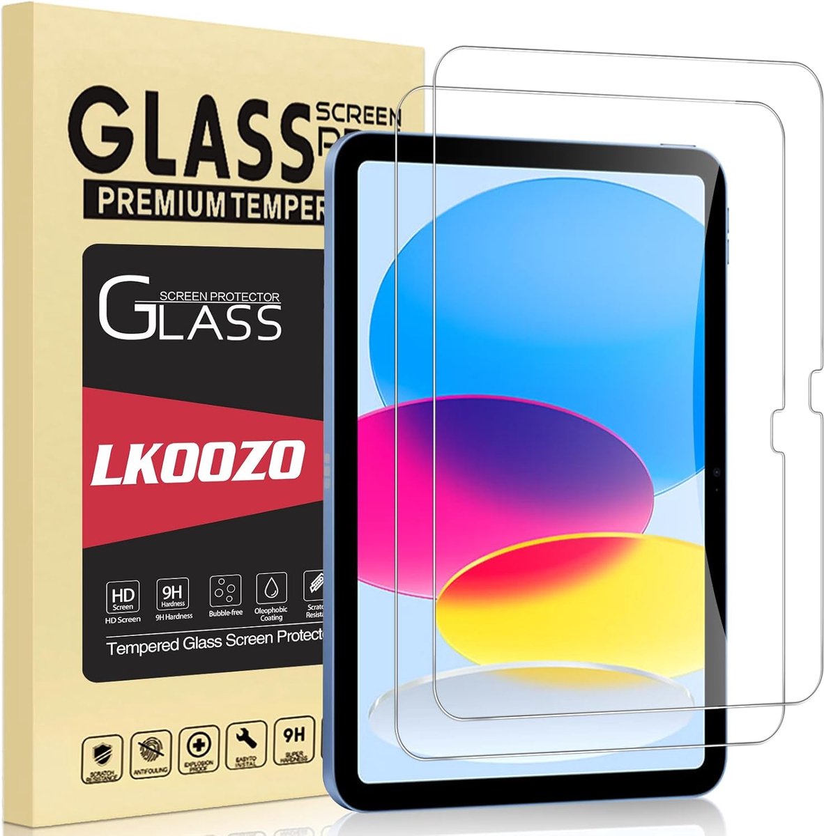SnelShoppen - Tempered Glass Screen Protector voor iPad 11 inch 2025 & 10.9 inch 2022 - Scratch Resistant - 2 Stuks - Perfecte Bescherming voor je Tab