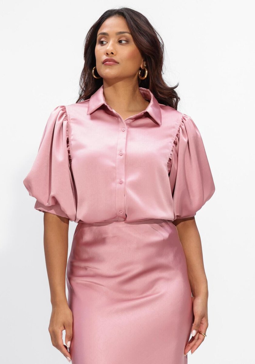 Notre-V Nv-hilly Blouse Dames - Jurken - Roze - Maat S
