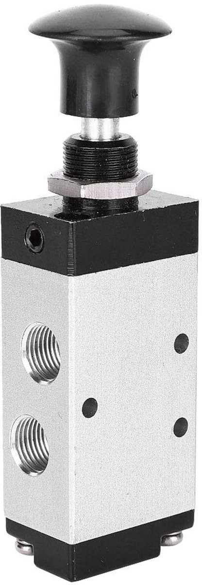 Dailygoods- Magnetventiel 1/8 inch - 4R110-06 - 5-weg - Aluminiumlegering - Compact - Slijtvast - Pneumatisch Ventiel