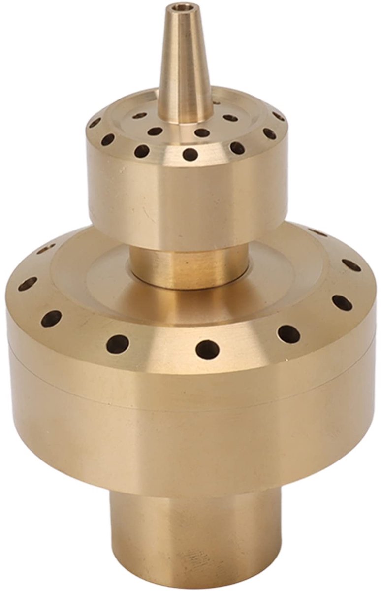 Dailygoods- Fontein Nozzle 2-laags Ontwerp - Poreuze Verspreidingsmondstuk - Koper - Verstelbaar - G1"/G1,5" Schroefdraad - Voor Tuinvijver Decor - Fonteinmondstuk