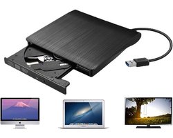 Externe dvd- of cd-speler - Externe dvd-speler voor laptops - Externe dvd-speler en -geschikt voor Windows，geschikt voor Linux ，geschikt voor Mac-systemen - USB 3.0-interface - dvd-speler - Plug and Play