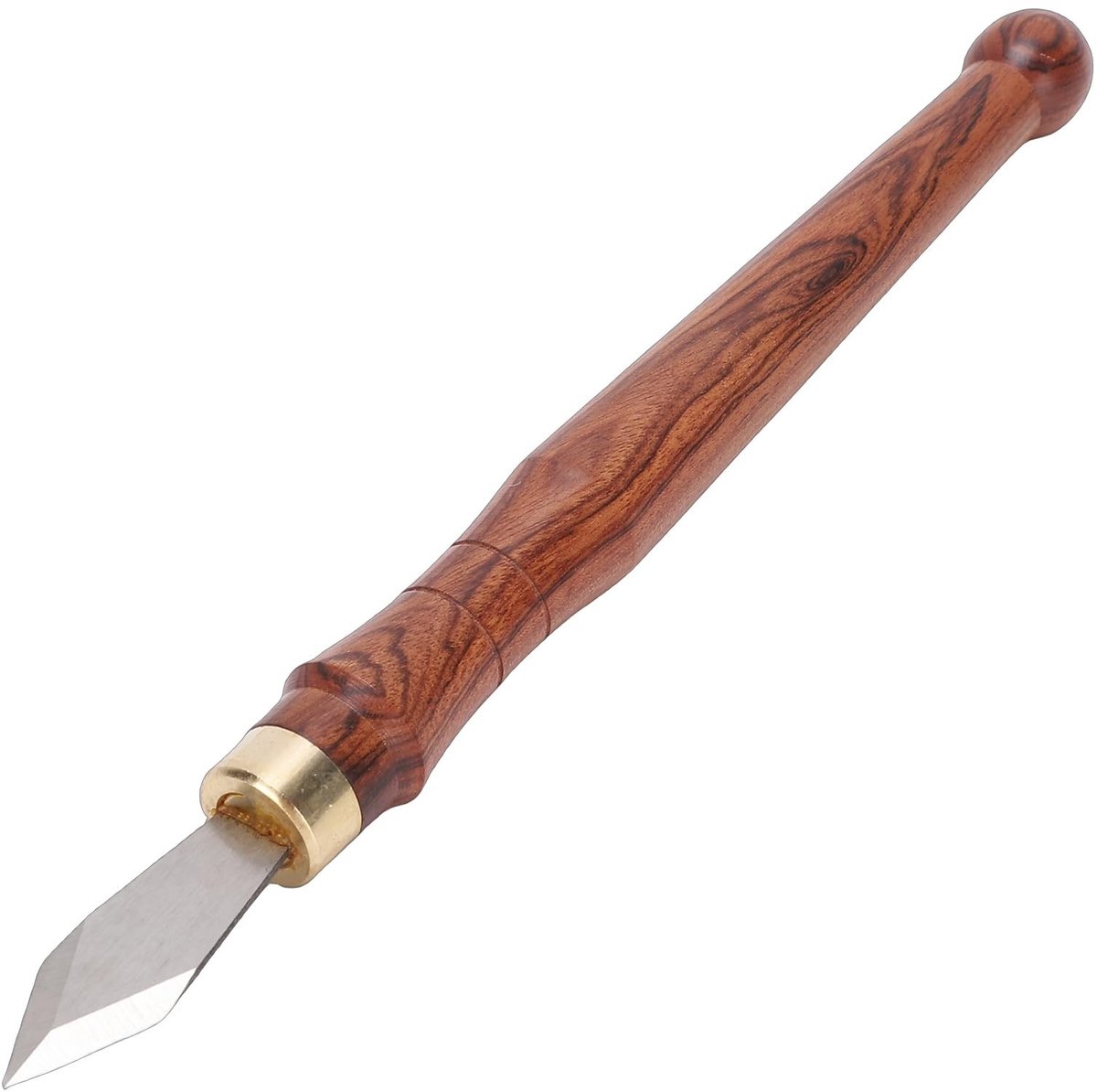 Dailygoods- Markeermes hoge snelheid stalen kop - Multifunctioneel snijgereedschap - Houtbewerkingsgereedschap - Nauwkeurige markering - Duurzaam materiaal - Houten handvat