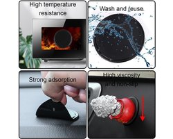Nano Gel Antislip Pads - Wasbaar en Dubbelzijdig Klevend - Voor Auto Dashboard en Telefoon - 8 Stuks 8 cm en 5 cm
