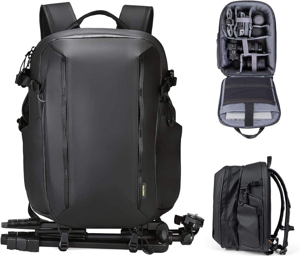 SnelShoppen - Camerarugzak 25L + 5L, Waterdichte Harde Schaal Tas voor DSLR SLR Spiegelloze Camera, Compatibel met DJI Mavic Drone, Laptop en Statief