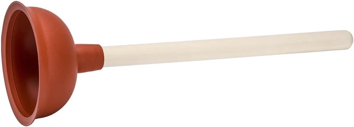 SnelShoppen - Gietreiniger Rubber 140 mm - Rood - Multifunctionele Keukenhulp - Duurzaam Huishoudproduct voor Thuisgebruik