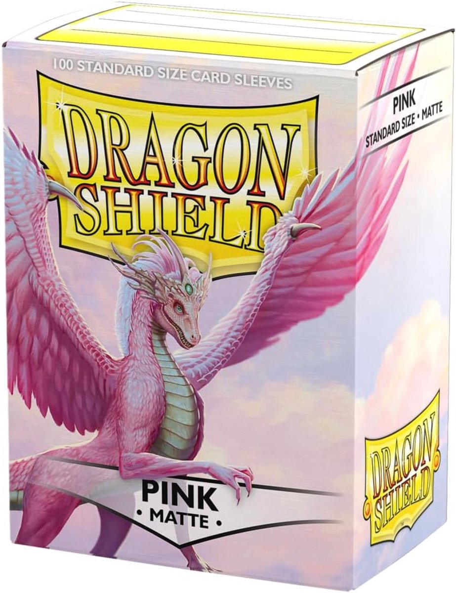 Thijox - Dragon Shield Matte Beschermhoezen voor Speelkaarten 100pk - Roze, Standaard Maat, Perfect voor Toernooien en Spellen