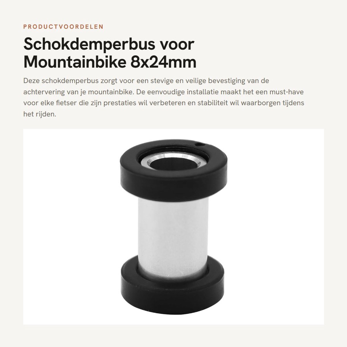 Dailygoods - Schokdemperbus voor Mountainbike 8x24mm