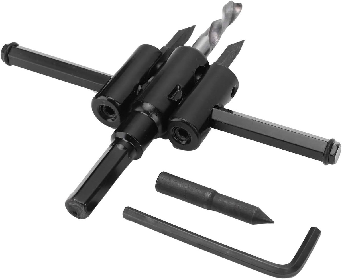 Verstelbare Circulaire Cutter voor Het Frezen van Gaten in Kunststof en Hout, 0.1-2 Inch, 30-120mm